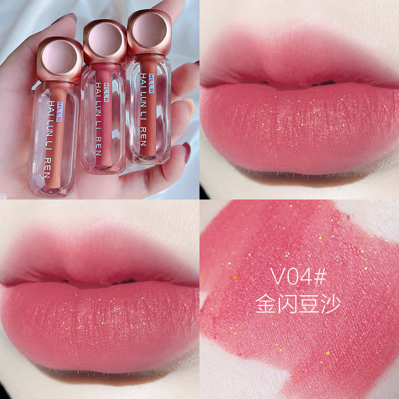 [Hàng mới về] Son kem lì HLLR màu trà sữa mịn mượt như nhung không khô môi kháng nước không dính cốc lâu trôi | BigBuy360 - bigbuy360.vn