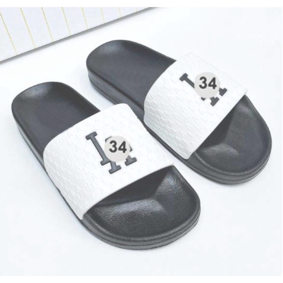 Dép Nam Nữ Quai Ngang Thời Trang, Dép мʟʙ-ʟᴀ Cao Su Dập Nổi Hàng Đẹp 34 STORE
