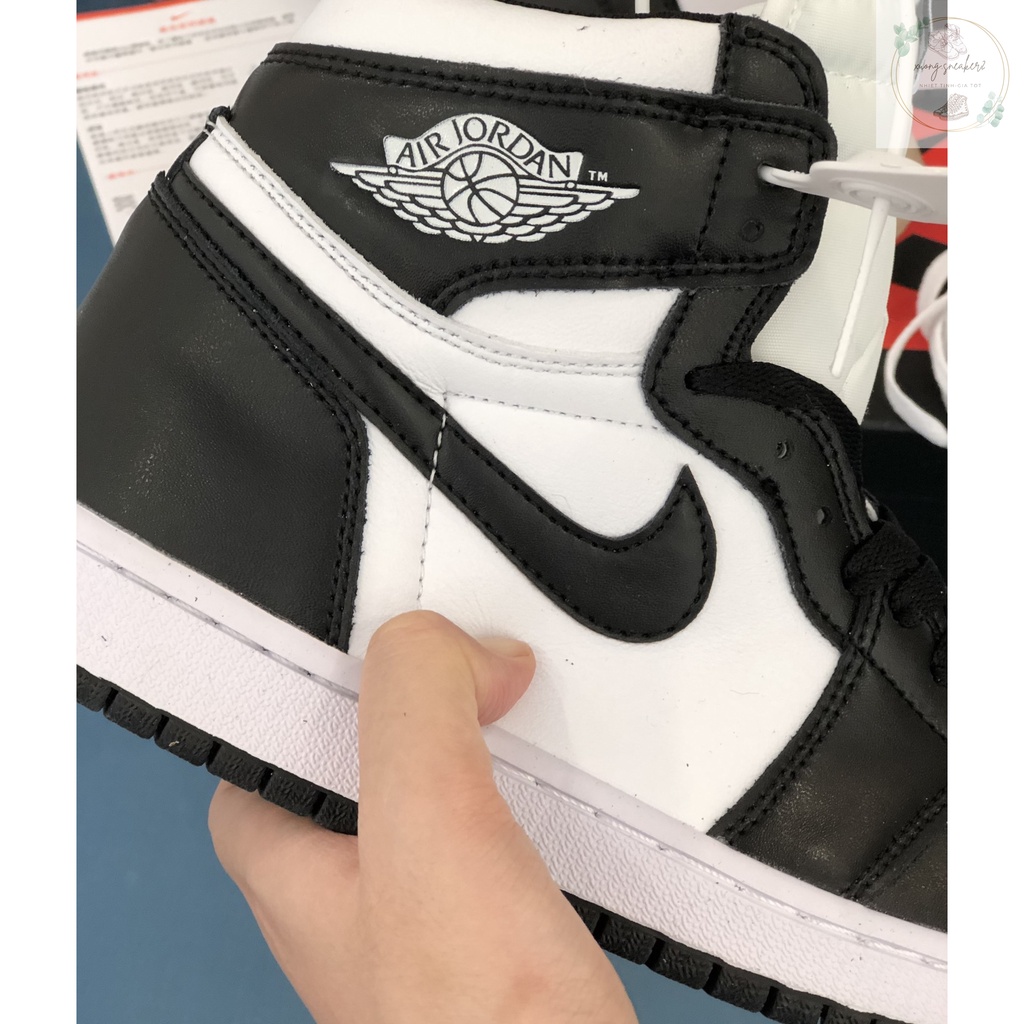 Giày Sneaker size Nữ màu TRẮNG ĐEN cổ cao, Giày Nike Air Jordan 1 JD 1 Panda Cổ Cao Cao Cấp 2021 HÀNG MỚI