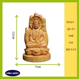 TƯỢNG QUAN THẾ ÂM BỒ TÁT [HOA MỘC][FREE SHIP TOÀN QUỐC] TƯỢNG TRANG TRÍ XE Ô TÔ, BÀN LÀM VIỆC, BÀN HỌC SINH, QUÀ TẶNG