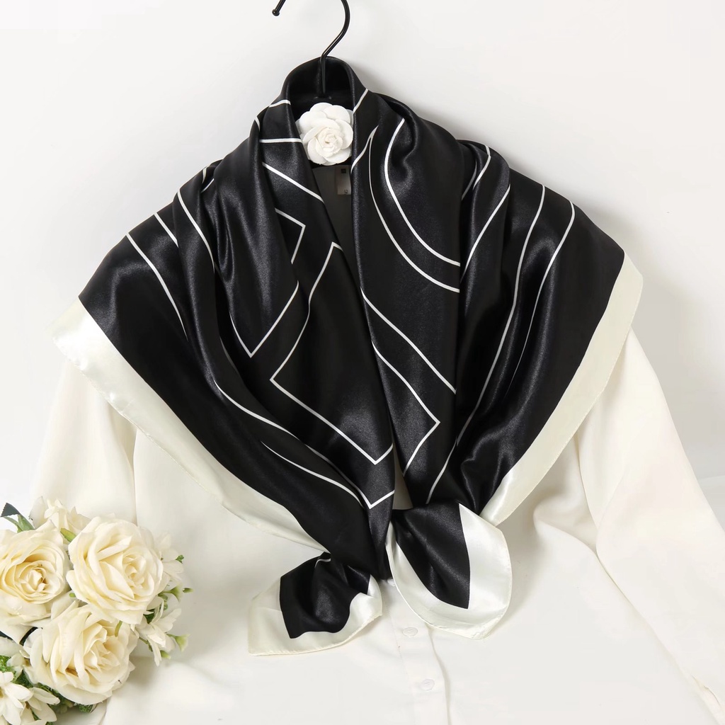 Khăn choàng cổ vuông 90cm thời trang nữ tính