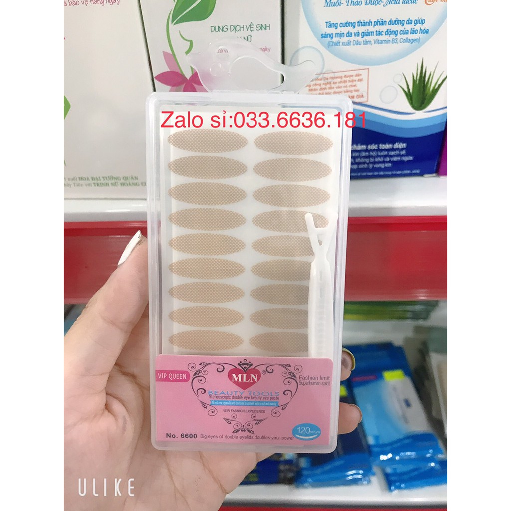 miếng dán mí 1 hộp gồm 5 miếng,1 miếng 24 đôi