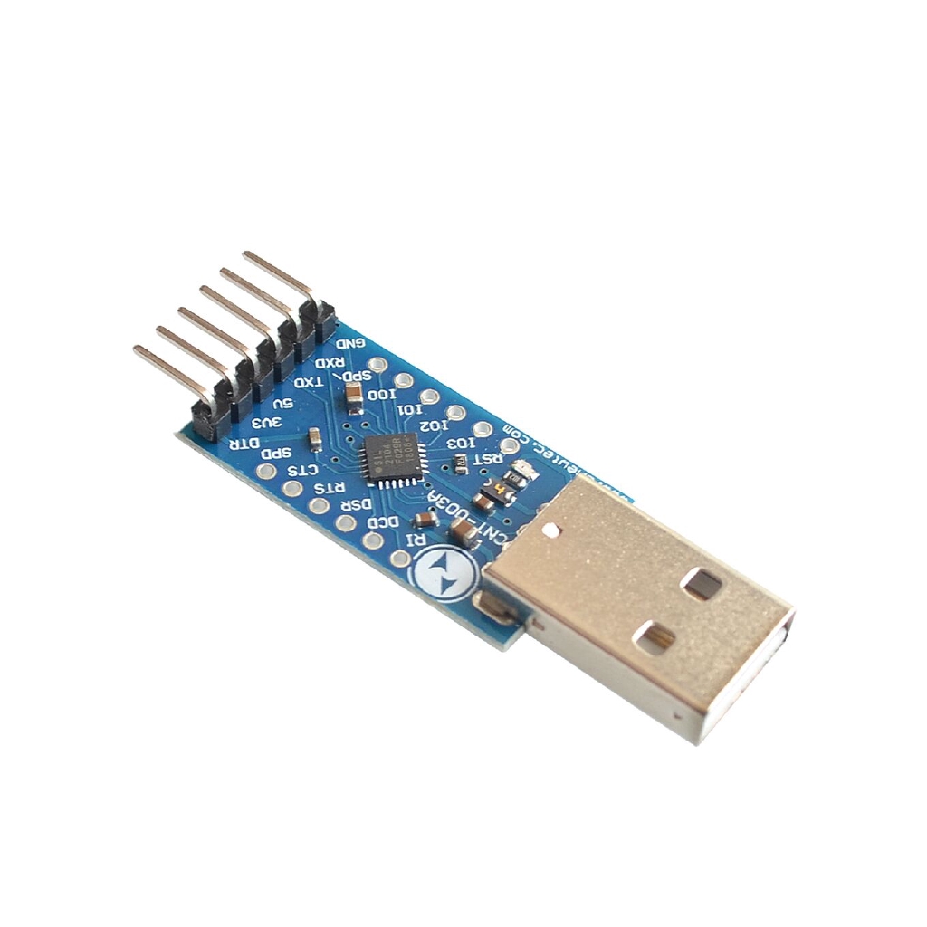 Bảng mạch chuyển đổi USB 2.0 sang TTL UART 6pin cp2104 STC prgmr CP2102 kèm cáp Dupont