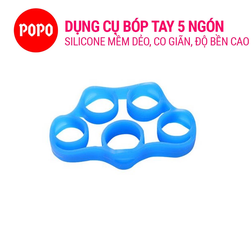 Dụng Cụ Tập Cơ Tay 5 Ngón YGW24 POPO bằng Silicon mềm dẻo, chống nứt nẻ, thiết kế nhỏ gọn