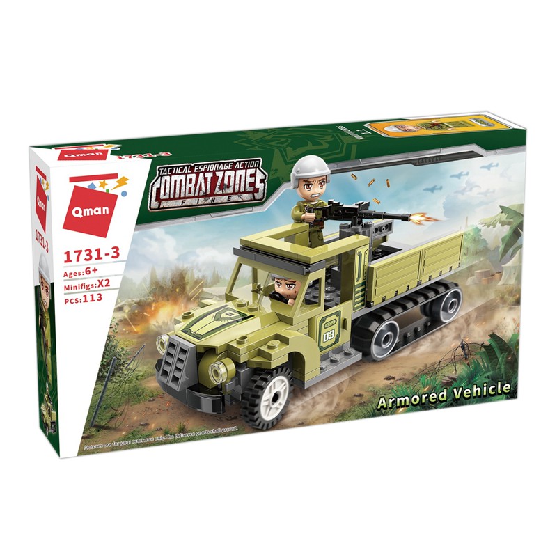 Bộ Đồ Chơi Xếp Hình Thông Minh Cho Bé QMAN 1731 - Sức Mạnh Quân Sự