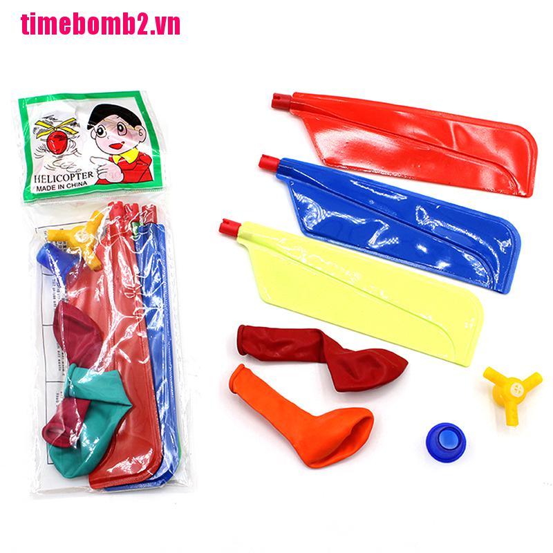 (Hàng Mới Về) 1 Bóng Bay Trực Thăng Cao Su Cho Bé