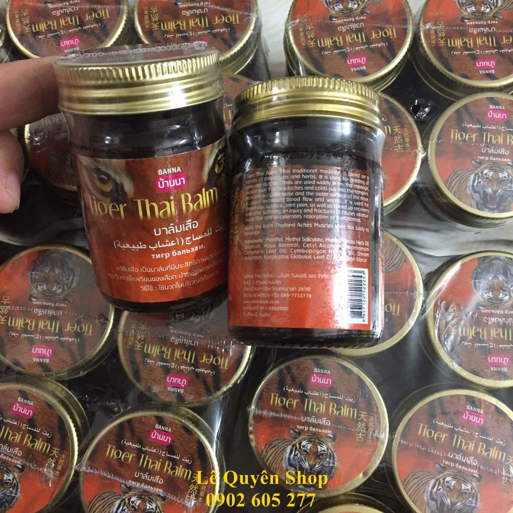 [Combo] Lố 12 Chai Dầu cù là hổ TIGER THAI BALM Thái Lan