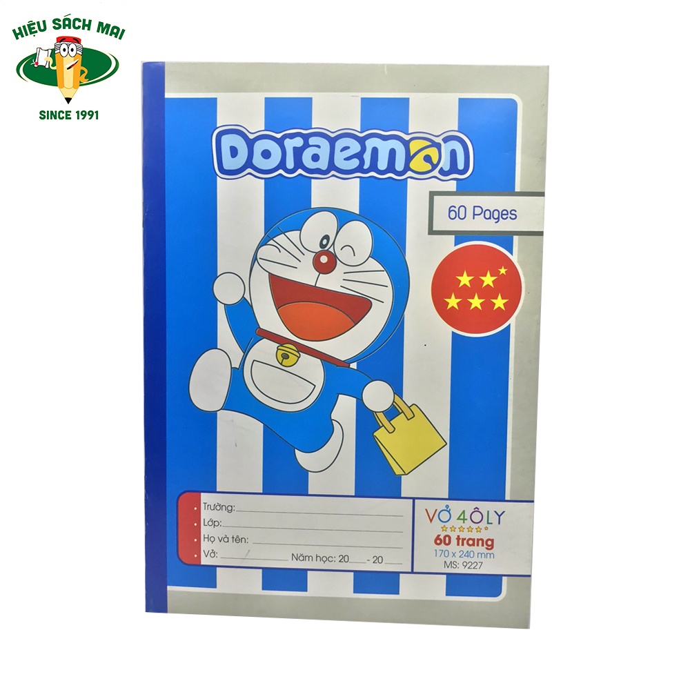 Vở 4 ô ly Hải Long chất lượng cao 48/60/80/200 trang