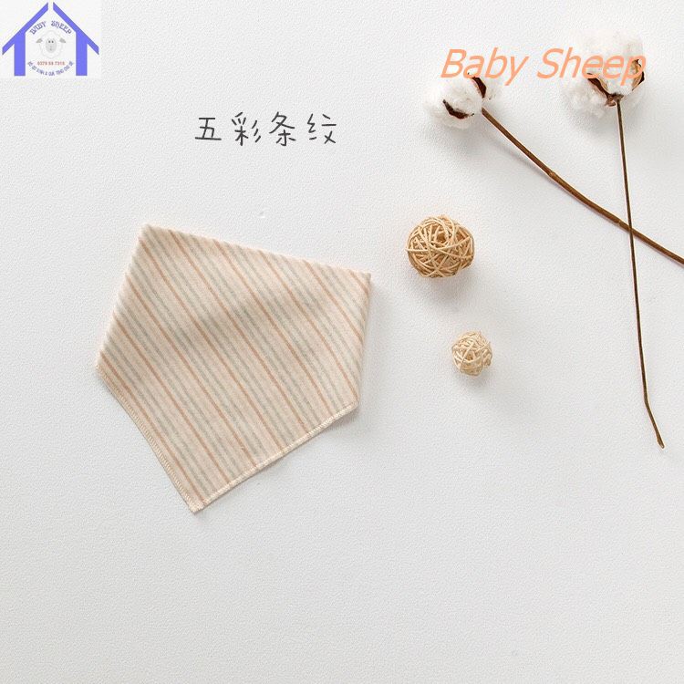 Set 2 khăn yếm tam giác cho bé ORGANIC 100% SỢI BÔNG COTTON HỮU CƠ TỰ NHIÊN