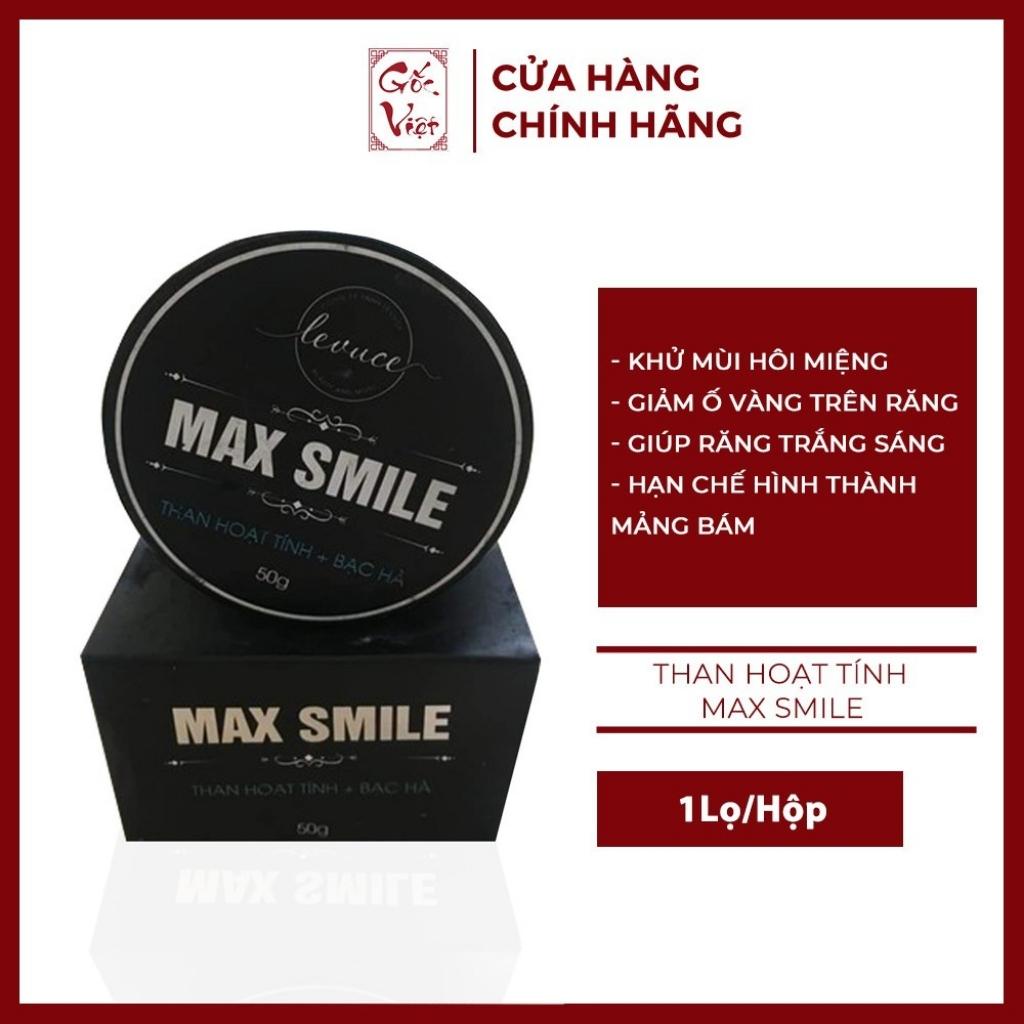 Than Hoạt Tính Trắng Răng MAX SMILE - Than Hoạt Tính Đánh Răng Làm Trắng Răng Tự Nhiên Tại Nhà Hiệu Quả