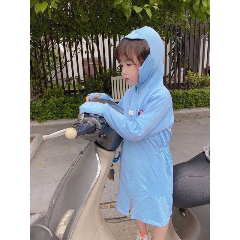 Áo chống nắng trẻ emXẢ KHOáo chống nắng toàn thân cho bé gái hàng thông hơi SIÊU MỀM MÁT