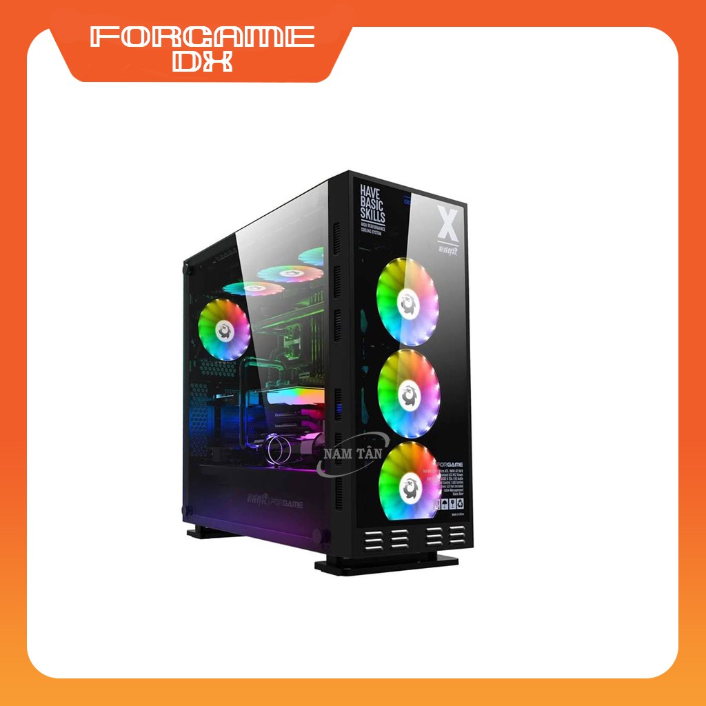 VỎ CASE MÁY TÍNH FORGAME DX ( 3 mặt kính cường lực )