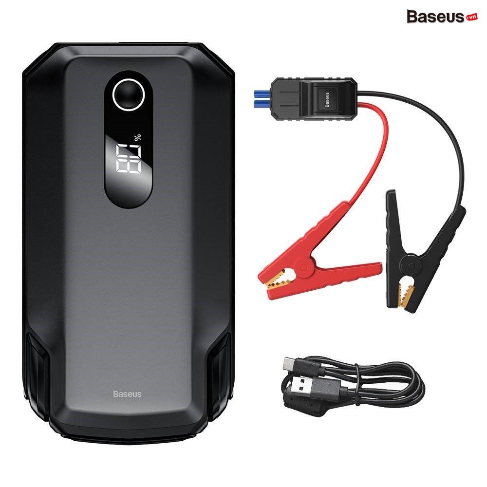 Bộ kích nổ xe hơi ôtô đa năng Baseus Super Energy Car Jump Starter, Kiêm Pin sạc dự phòng 8000 - 20000mAh