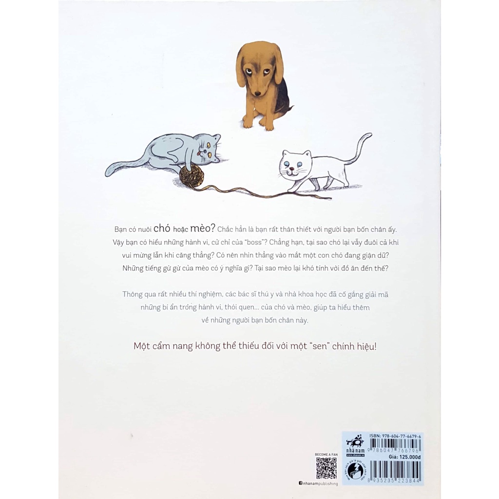 Sách - Chó Và Mèo Dưới Lăng Kính Khoa Học