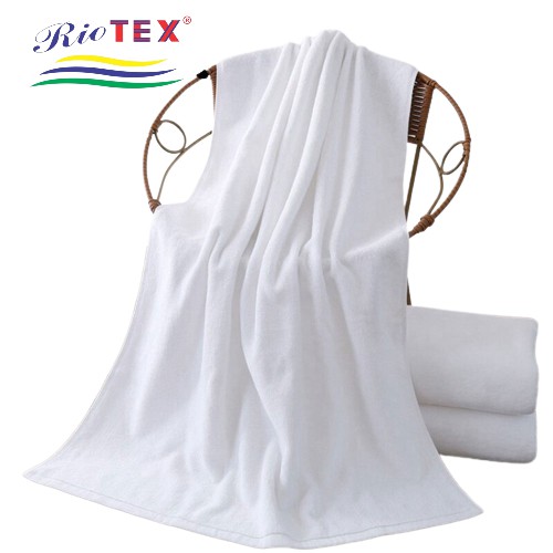 Khăn Tắm Khách Sạn Màu Trắng RIOTEX Kích Thước 70x140cm 100% Cotton Cao Cấp