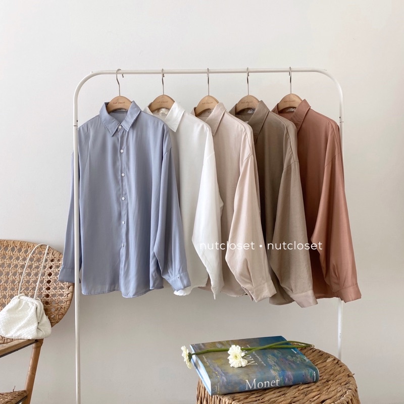 Áo sơ mi trơn thô mềm (6046) _ A0486 | BigBuy360 - bigbuy360.vn