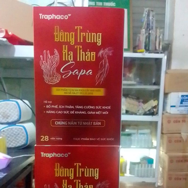 Đông Trùng Hạ Thảo SAPA Traphaco 28 viên nang - Đề tài khoa học cấp nhà nước