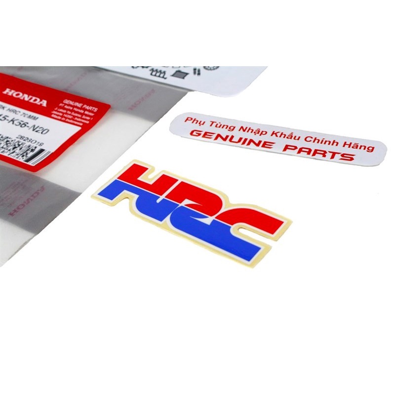 Tem HRC Honda 70MM - 85MM nhập Honda Indo