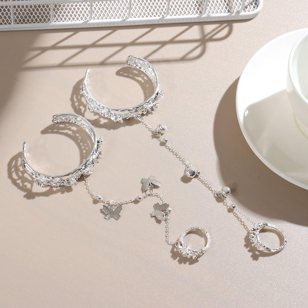 Vòng Tay Phối Chuông Hình Bướm Phong Cách Trung Hoa Cổ Điển Thời Trang Mới Cho Nữ