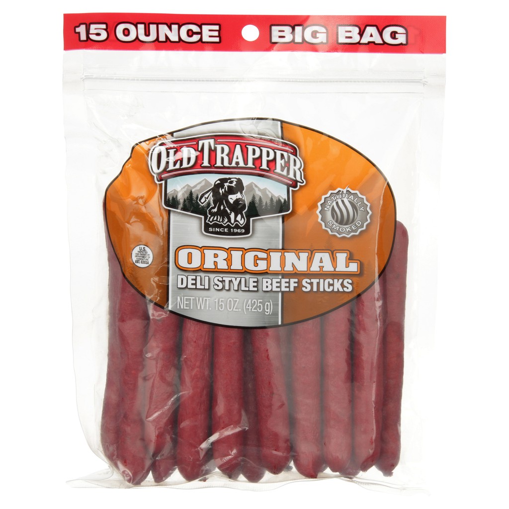 " Bill - USA" Old Trapper BÒ CÂY BEEF STICKS 🇺🇸