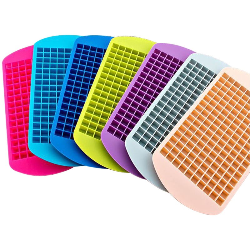 Khuôn Silicone Làm Đá Viên 160 Ô Mini Hình Vuông