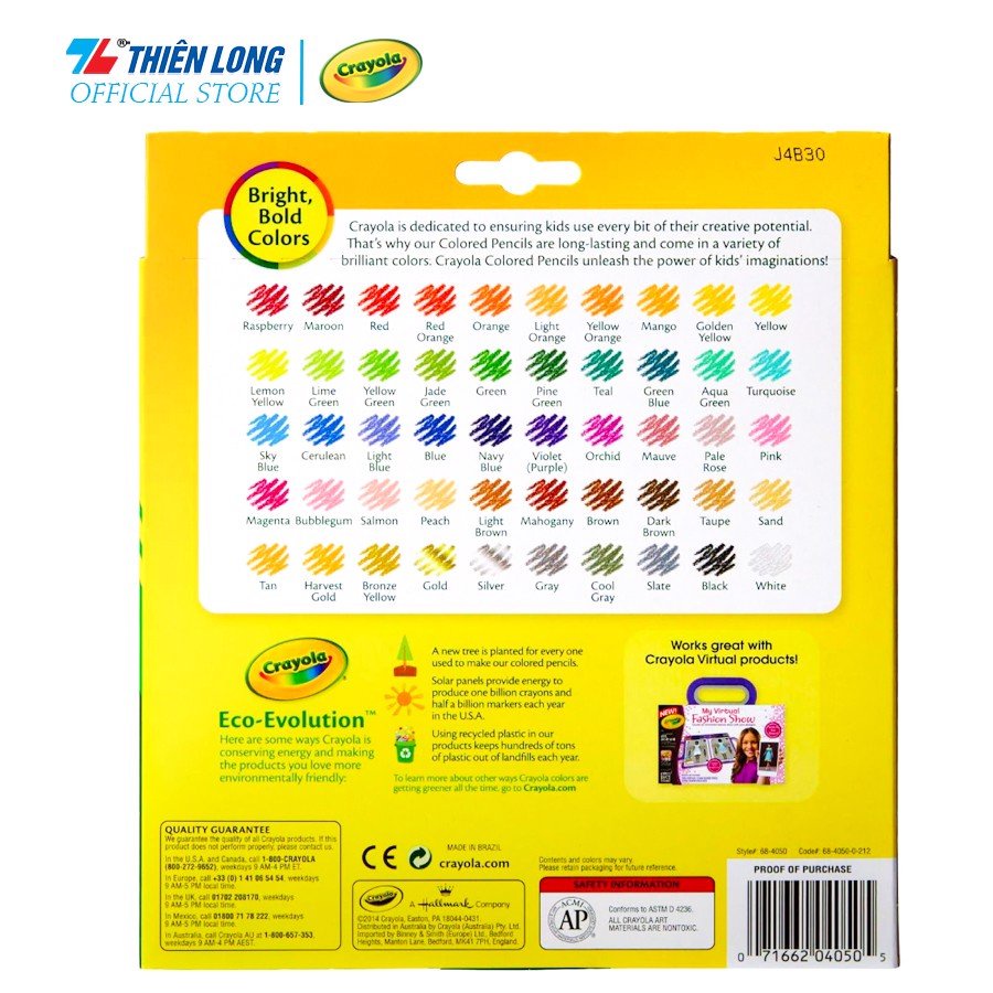 (Hàng Chính Hãng) Chì màu Crayola Colored Pencils 12/24/50 màu.