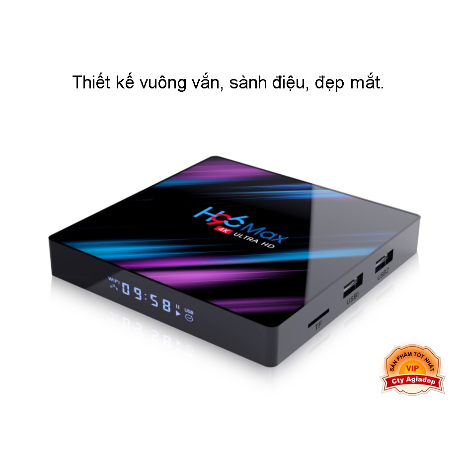 TVBOX Bluetooth xịn mới Android 10 H96MAX 2G, Tivibox giúp TV truy cập internet, youtube, game