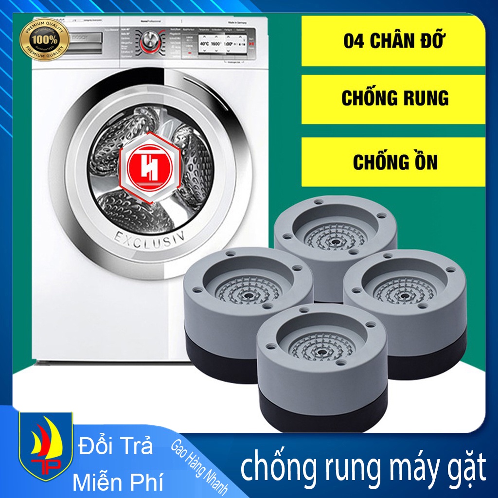 Bộ 4 Miếng Đệm Cao Su Chống Rung Máy Giặt - Chân Kê Máy Giặt Chống Rung Lắc Cao Cấp