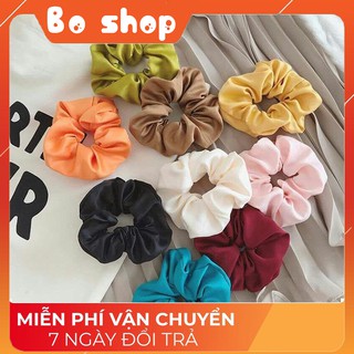 Dây Cột Tóc Vải Scrunchies Phi Bóng