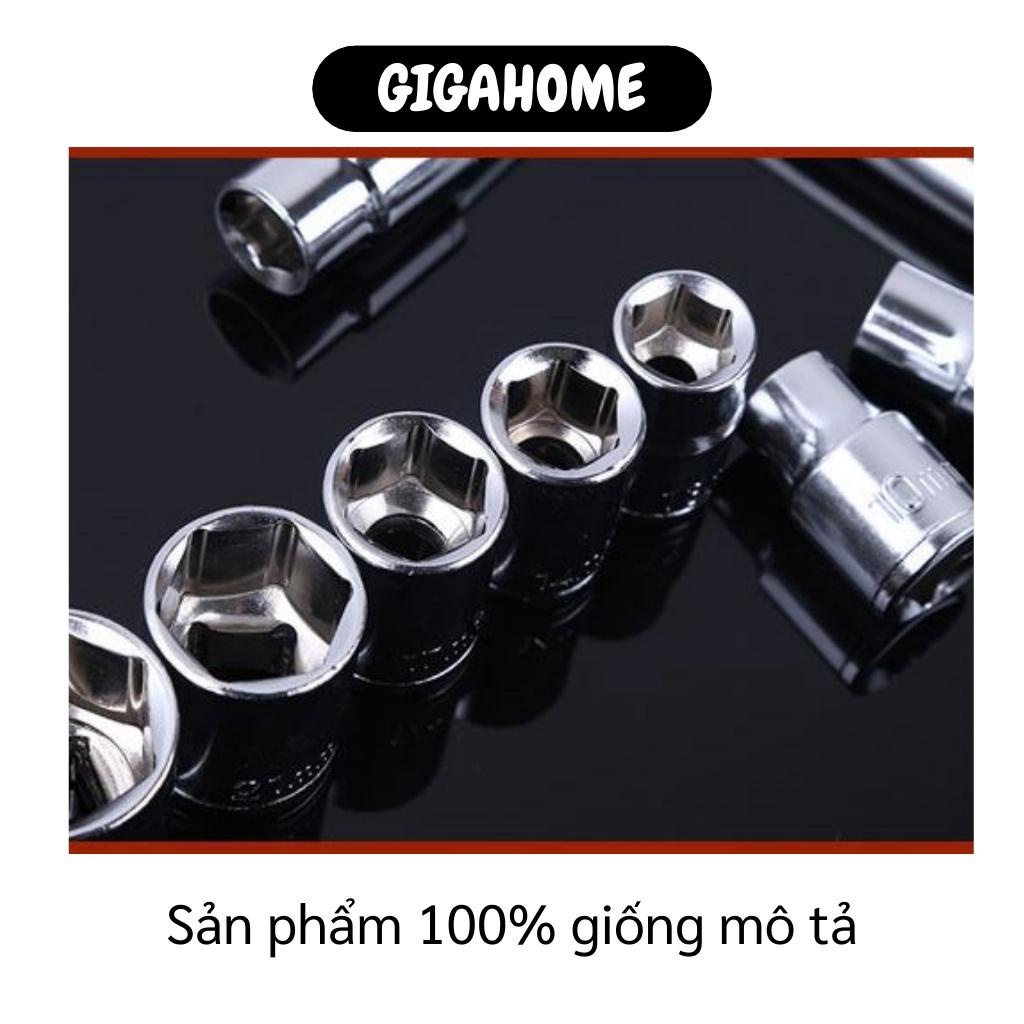 Ổ cắm cờ lê  GIÁ VỐN] Ổ Cắm Cờ Lê 7 món chữ L tiện dụng để vặn mở, siếu bu lông, đai ốc,.. tiết kiệm thời gian 5752