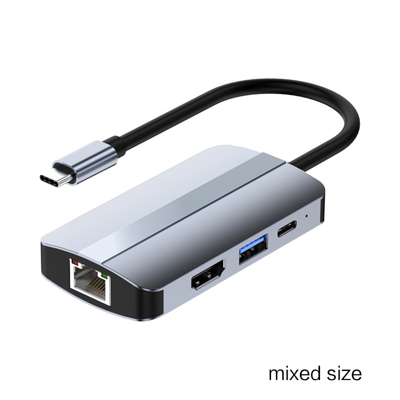 Bộ Chia Cổng USB Type C 5G Rj45 Bằng Hợp Kim Nhôm Chuyên Dụng