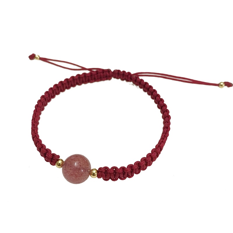 Vòng Tay Dây Bện Đính Đá Opal Nhân Tạo Thời Trang Cho Nữ
