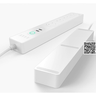 402 Ổ cắm điện Tuya 4 chấu điều khiển bằng Wifi tích hợp 2 chấu USB Dùng app Tuya smart/Smart life