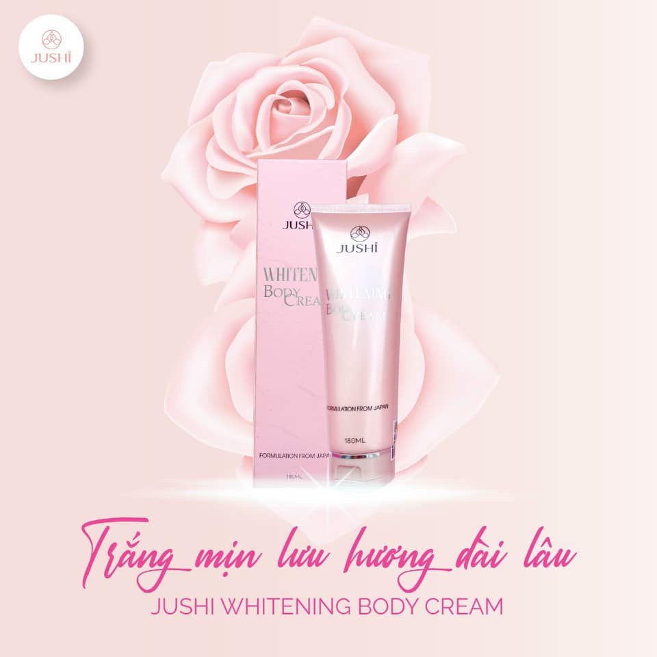 Kem Dưỡng Body Jushi Whitening Body Beauty Cream Phủ Trắng Tức Thì,Hương Nước Hoa Độc Quyền #TongKho
