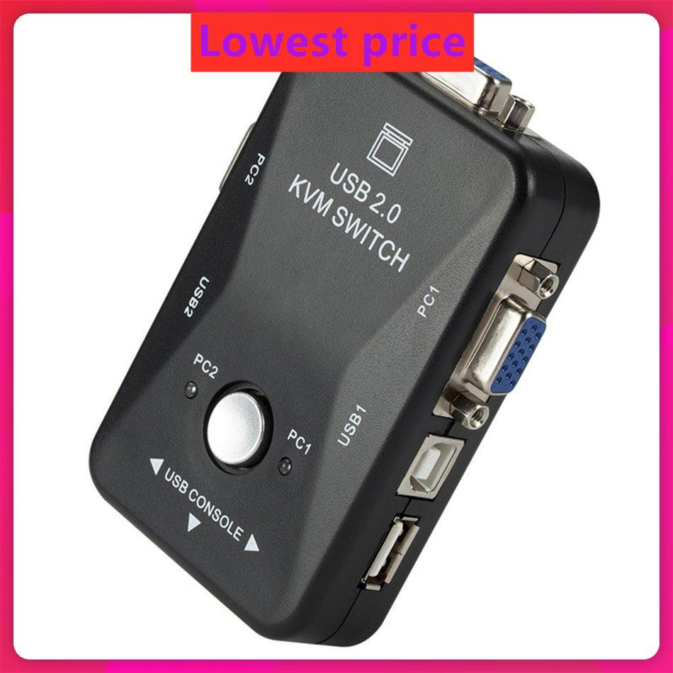 USB 2.0 VGA KVM Switcher 2 Port Switch 2 in 1 VGA Switch VGA Splitter Box | BigBuy360 - bigbuy360.vn
