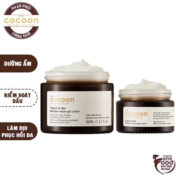 Kem Dưỡng Ẩm &amp; Ngừa Mụn Dạng Thạch Từ Bí Đao Cocoon Winter Melon Gel Cream