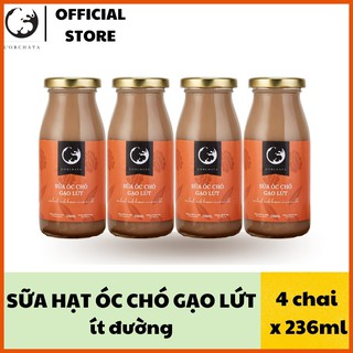 Lốc 4 chai sữa hạt L'ORCHATA CO4OC hạt tự nhiên, không chất bảo quản, tăng sức đề kháng (vị tự chọn)