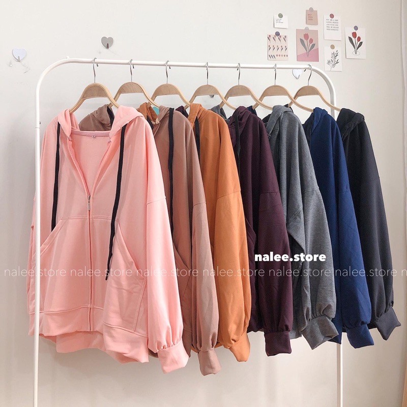 Áo Khoác Hoodie Nỉ Da Cá Ulzzang Form Rộng ( ẢNH THẬT 100%)