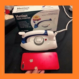 Bàn ủi du lịch mini Hetian 18cm - bàn là hơi nước gấp gọn tiện dụng