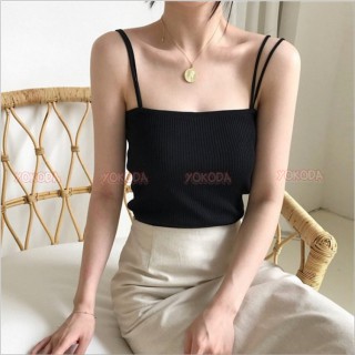 [Hot 2021] Áo 2 Hai Dây Đẹp Len Tăm Bản Nhỏ Dáng Croptop Mặc Vest Siêu Dễ Thương Hot Năm 2021 - QA23 | BigBuy360 - bigbuy360.vn
