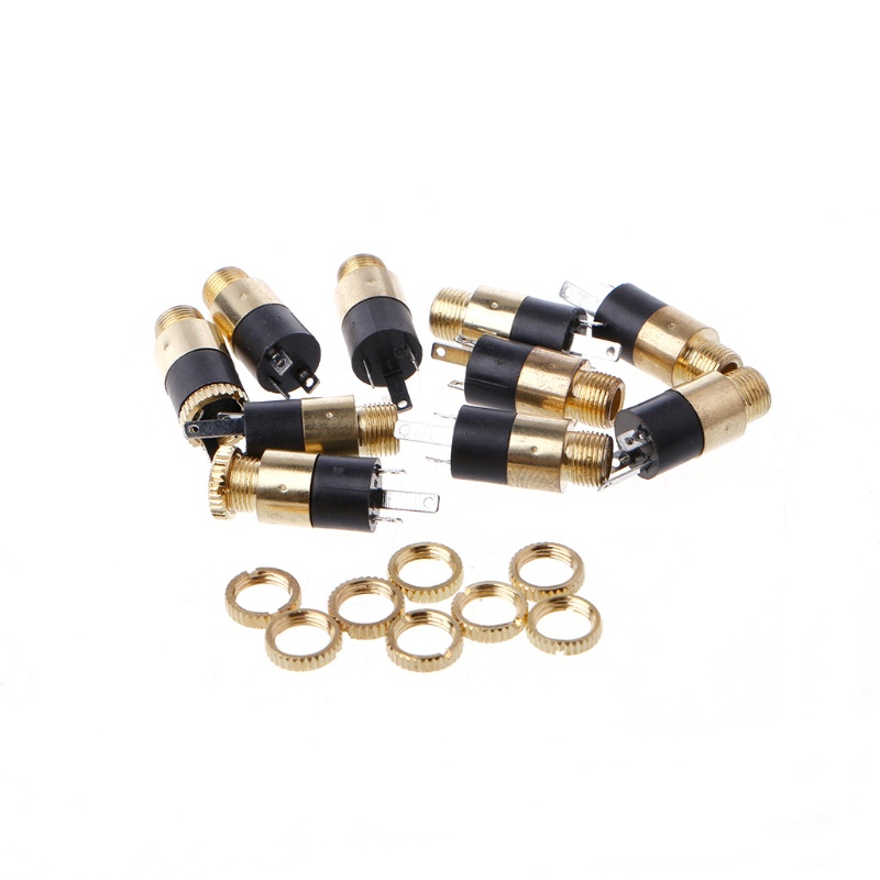 Bộ 10 Ổ Cắm Tai Nghe 3 Chấu 1 / 8 &quot;3.5mm PJ-39