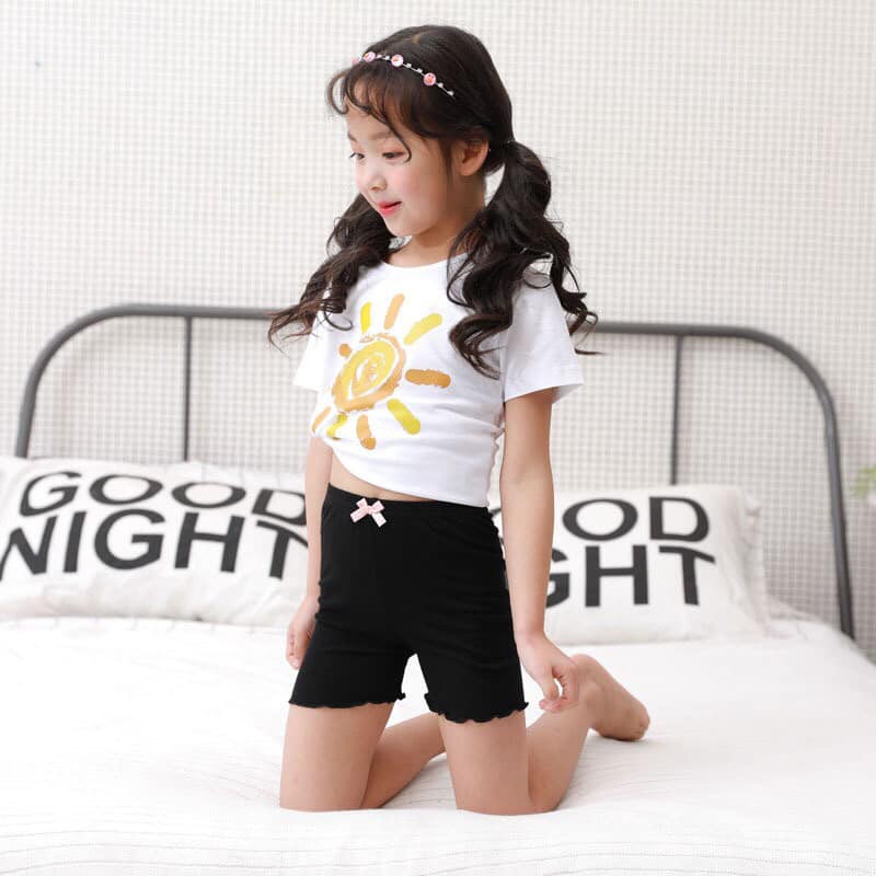 Combo 3 Quần Đùi Cotton ,Quần Mặc Váy Bé Gái Hàng Quảng Châu