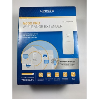 Thiết bị thu wifi linksys n600 pro wifi dual band extender re4100w+wifi audio