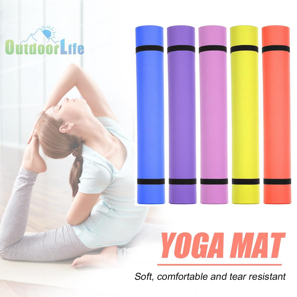 Thảm Tập Yoga 1730x610 X 4mm Chống Trượt Thân Thiện Với Môi Trường