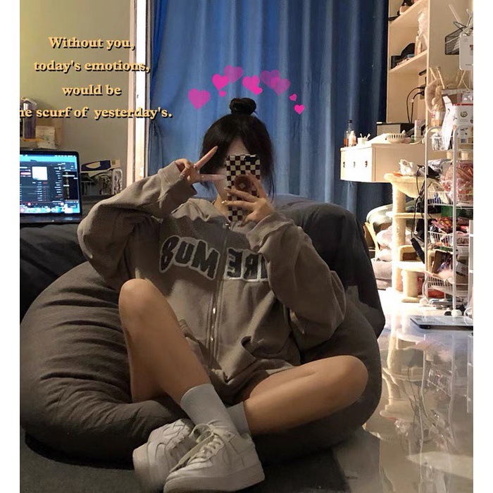 Áo khoác thời trang phong cách form rộng vintage fashion KURI ordertaobao