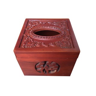 Hộp đựng khăn giấy - gỗ hương