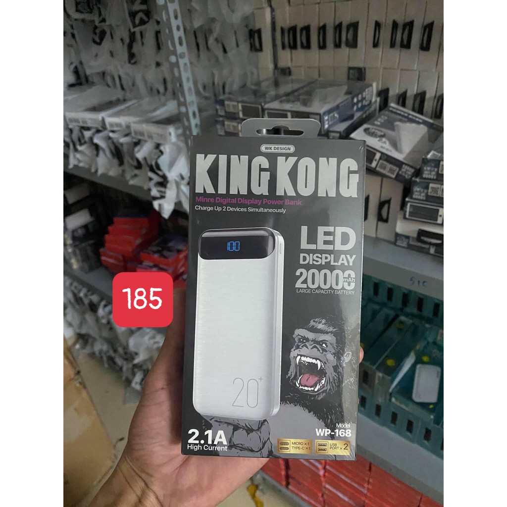 Sạc Dự Phòng KinhKong Chính Hãng WK - WP168 20000Mah .. !