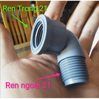Cút (Co) Góc Răng Ren Trong 21 Ren Ngoài 21