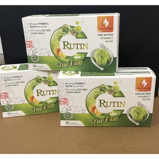 [RUTIN C Tuệ Đức Tăng sức bền thành mạch, Hỗ trợ làm giảm suy giãn tĩnh mạch