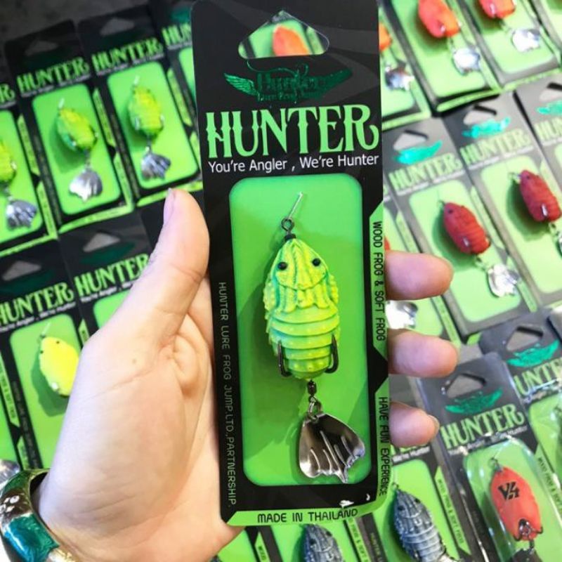 Mồi câu lure Hunter V4 nhạy nhanh có 5  màu đồ câu FISHING_HD